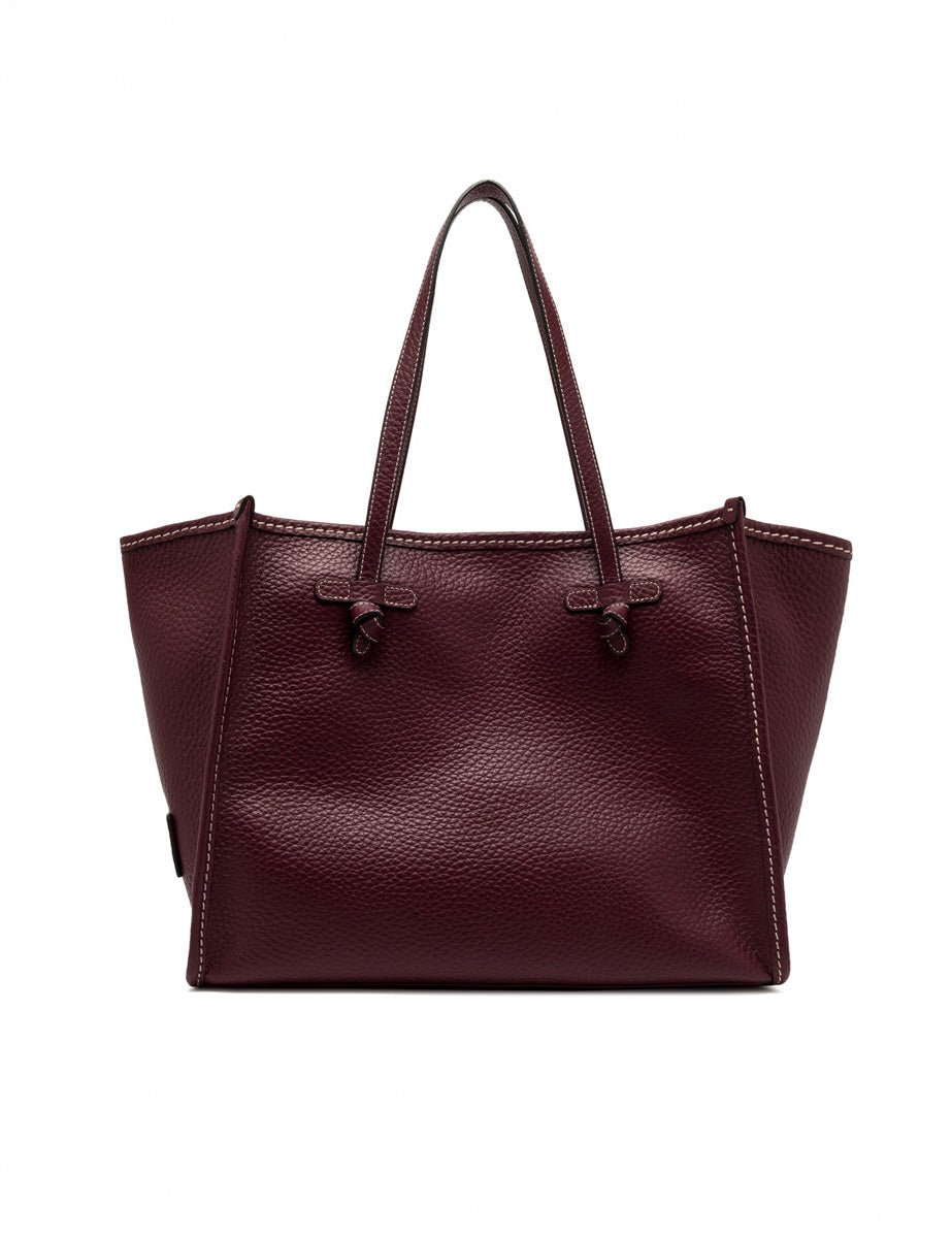 borsa pelle marcella wine berry - Frida SRL