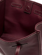 borsa pelle marcella wine berry - Frida SRL