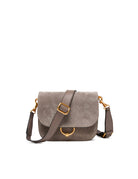 borsa pelle meg grigio chiaro - Frida SRL