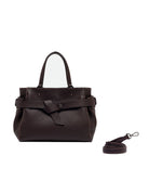 borsa pelle miranda marrone scuro - gianni chiarini - shopper