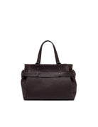 borsa pelle miranda marrone scuro - gianni chiarini - shopper