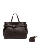borsa pelle miranda marrone scuro - gianni chiarini - shopper