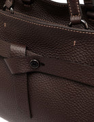 borsa pelle miranda marrone scuro - gianni chiarini - shopper
