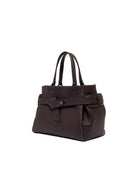 borsa pelle miranda marrone scuro - gianni chiarini - shopper