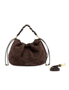 borsa pelle morgana marrone scuro - gianni chiarini - clutch