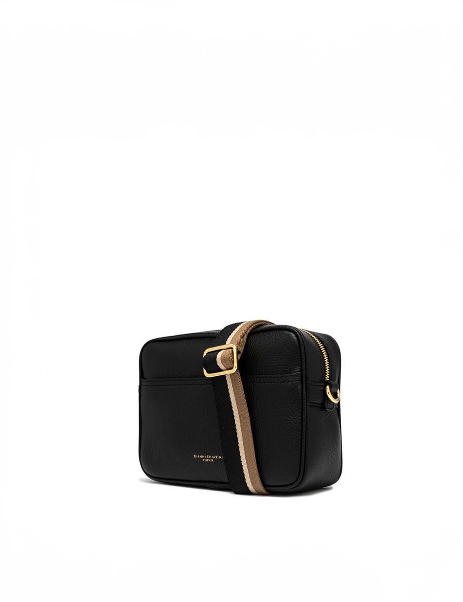 borsa pelle nina nero - gianni chiarini - clutch