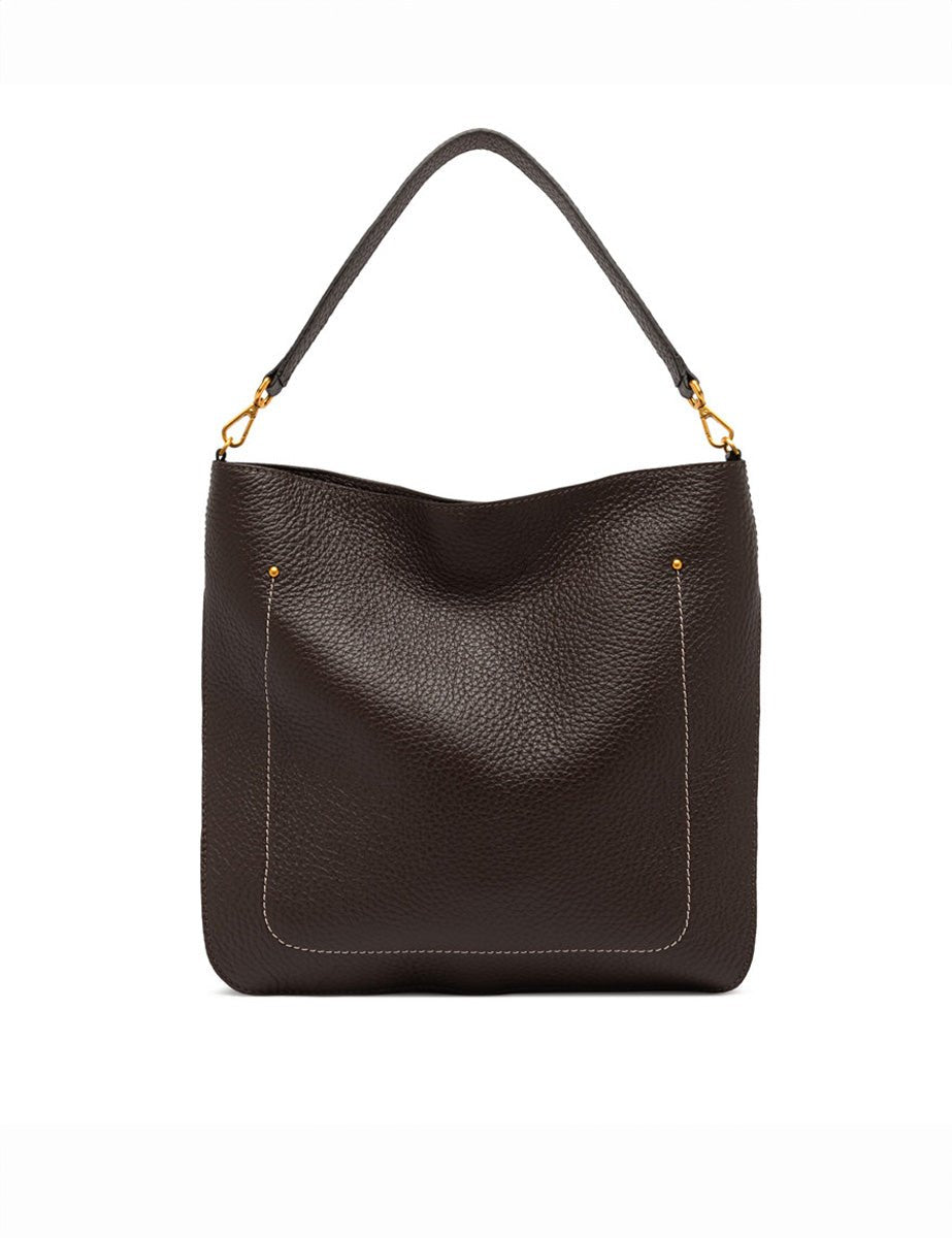 borsa pelle olga espresso - Frida SRL