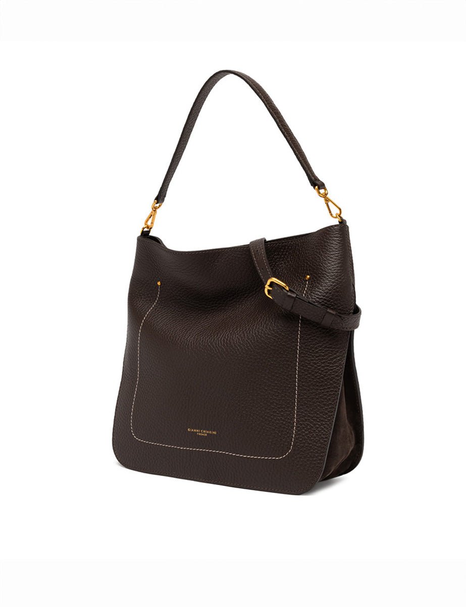 borsa pelle olga espresso - gianni chiarini - shopper