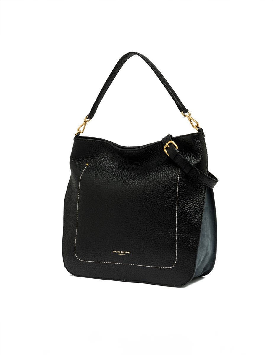 borsa pelle olga nero - Frida SRL