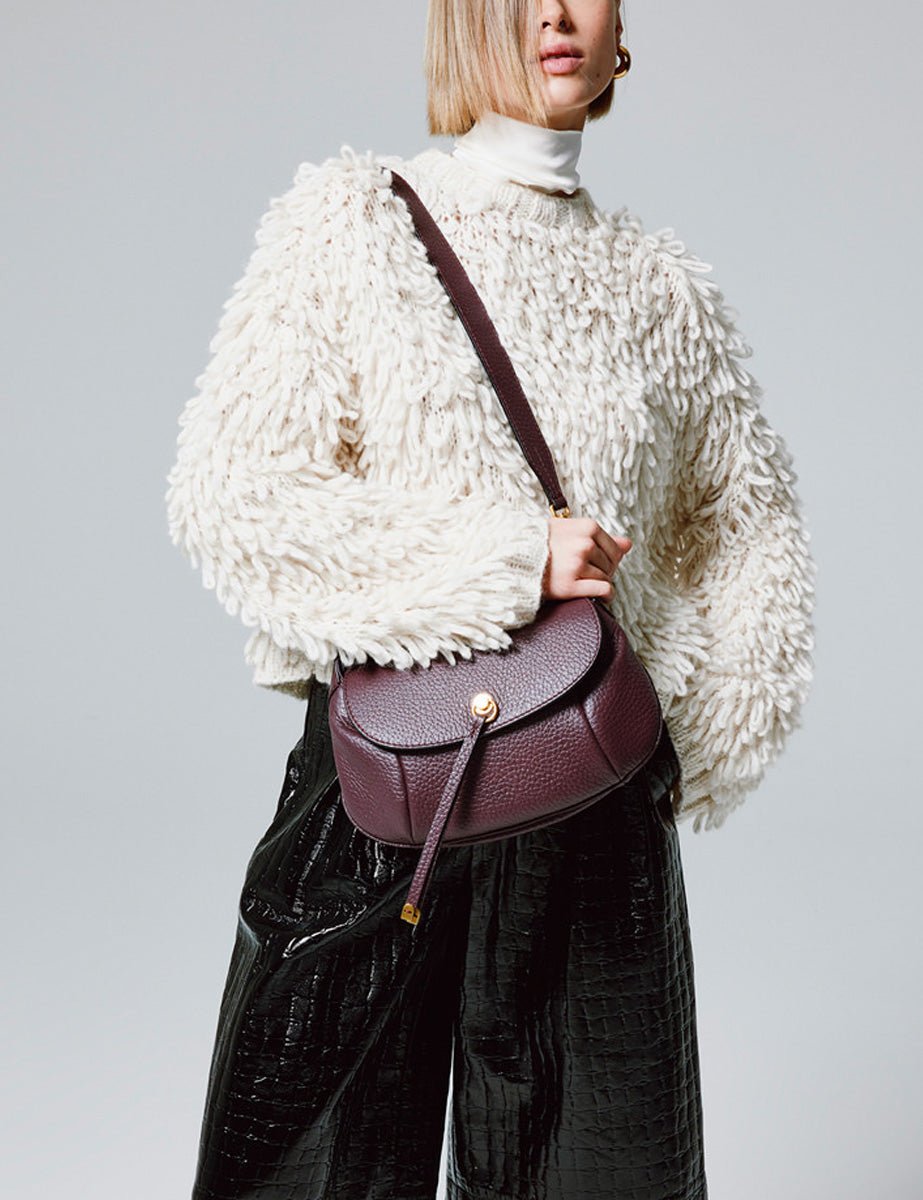 borsa pelle pilar nero - Frida SRL