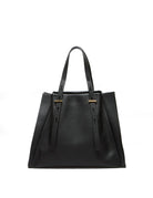 borsa pelle promise nero - minobossi - shopper