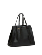 borsa pelle promise nero - minobossi - shopper