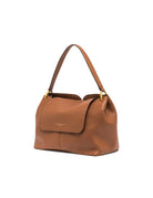 borsa pelle sandra marrone noce - gianni chiarini - clutch