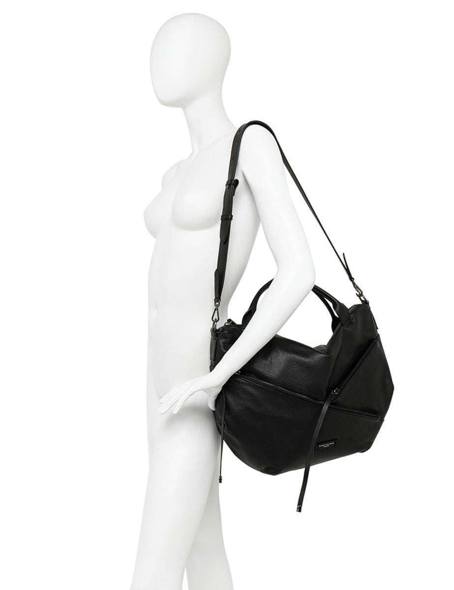 borsa pelle shania nero - Frida SRL