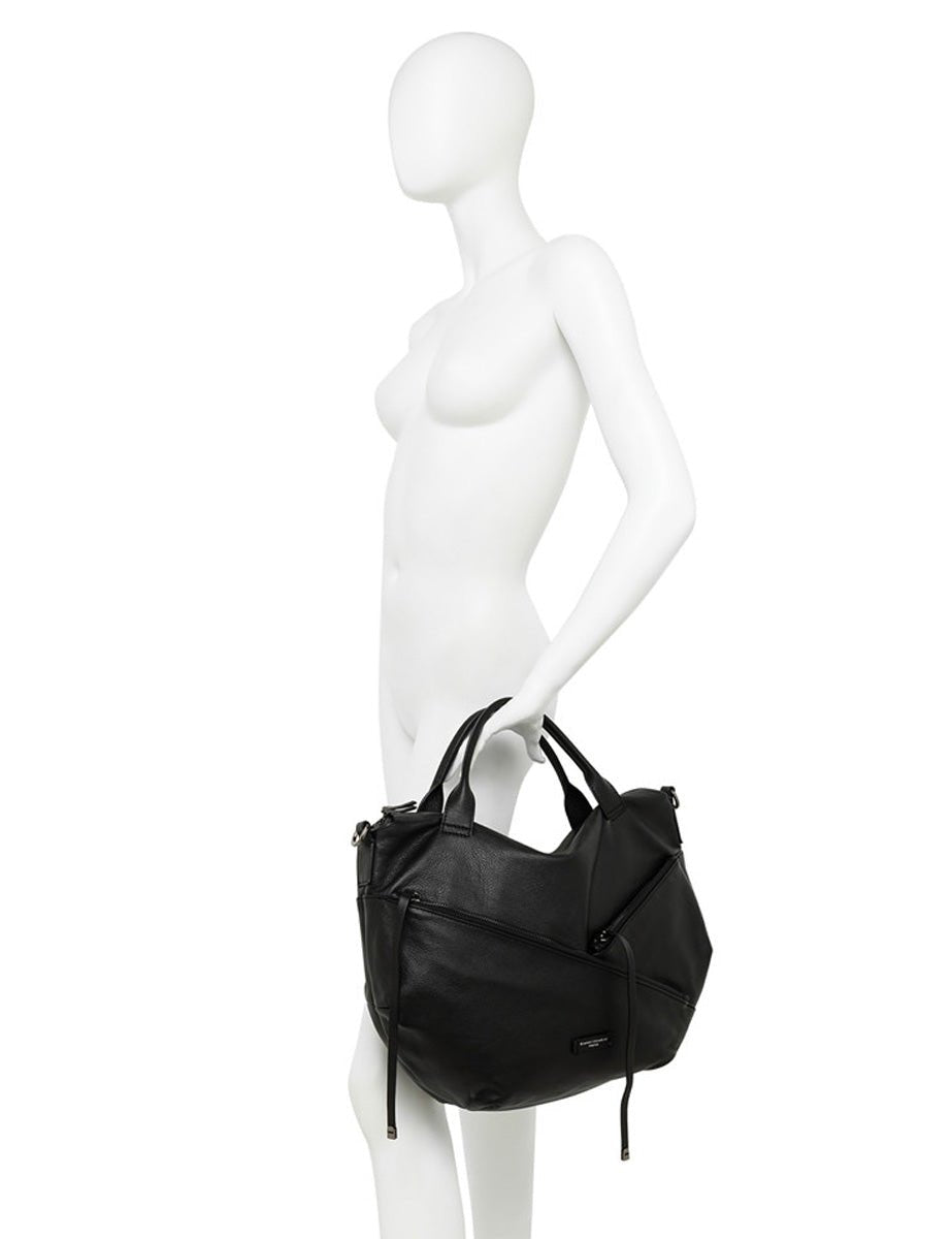 borsa pelle shania nero - Frida SRL