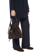 borsa pelle sienna marrone scuro - gianni chiarini - shopper