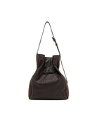 borsa pelle sienna marrone scuro - gianni chiarini - shopper