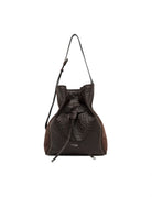 borsa pelle sienna marrone scuro - gianni chiarini - shopper