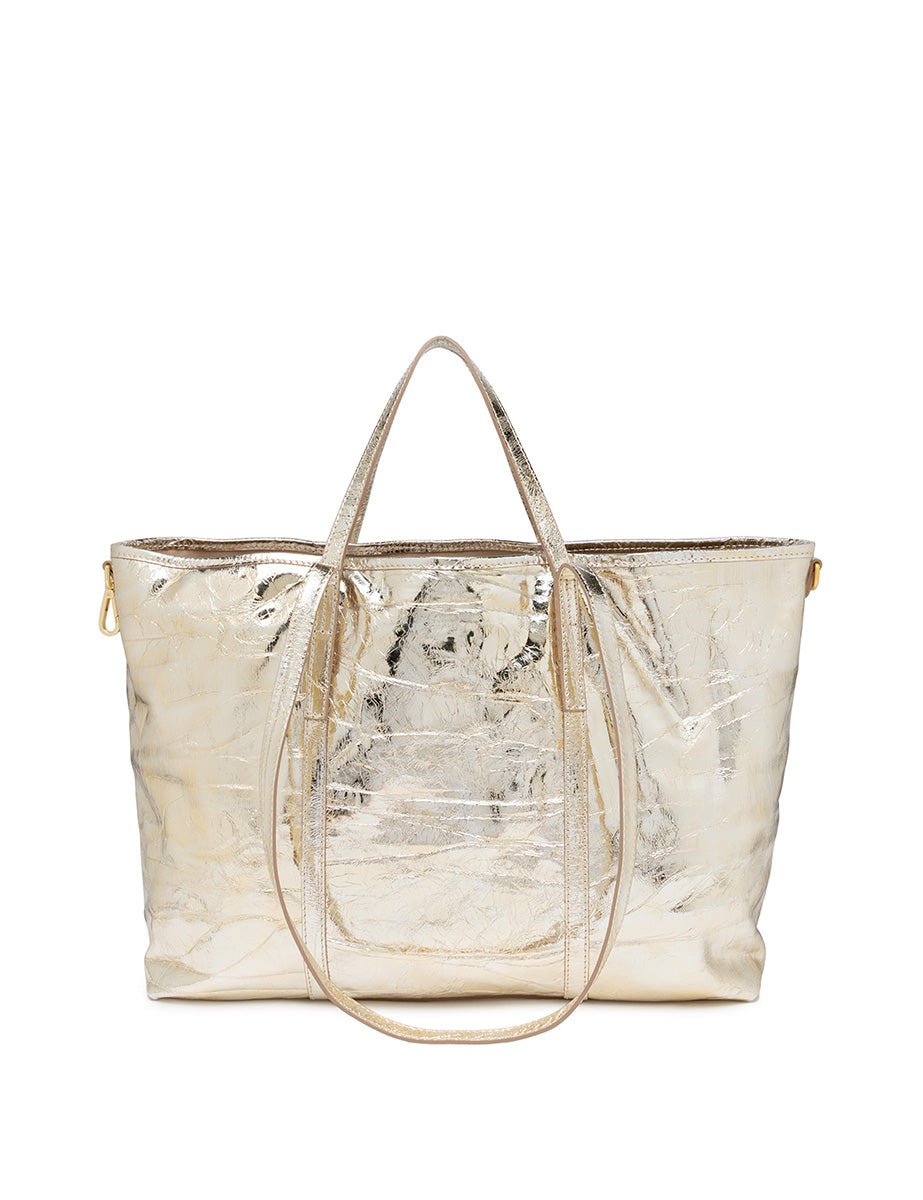 borsa pelle superlight gold mix - gianni chiarini - shopper