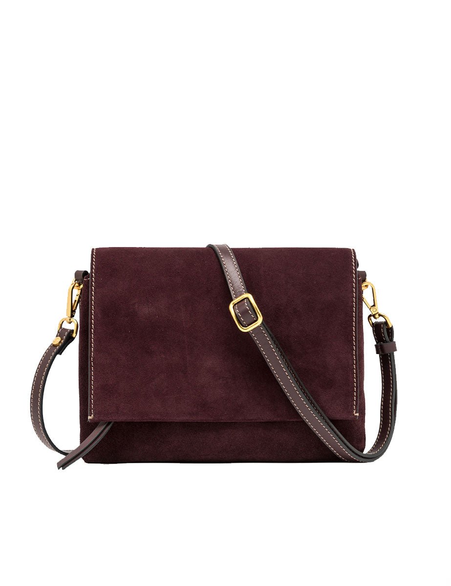 borsa pelle three amarone - gianni chiarini - clutch