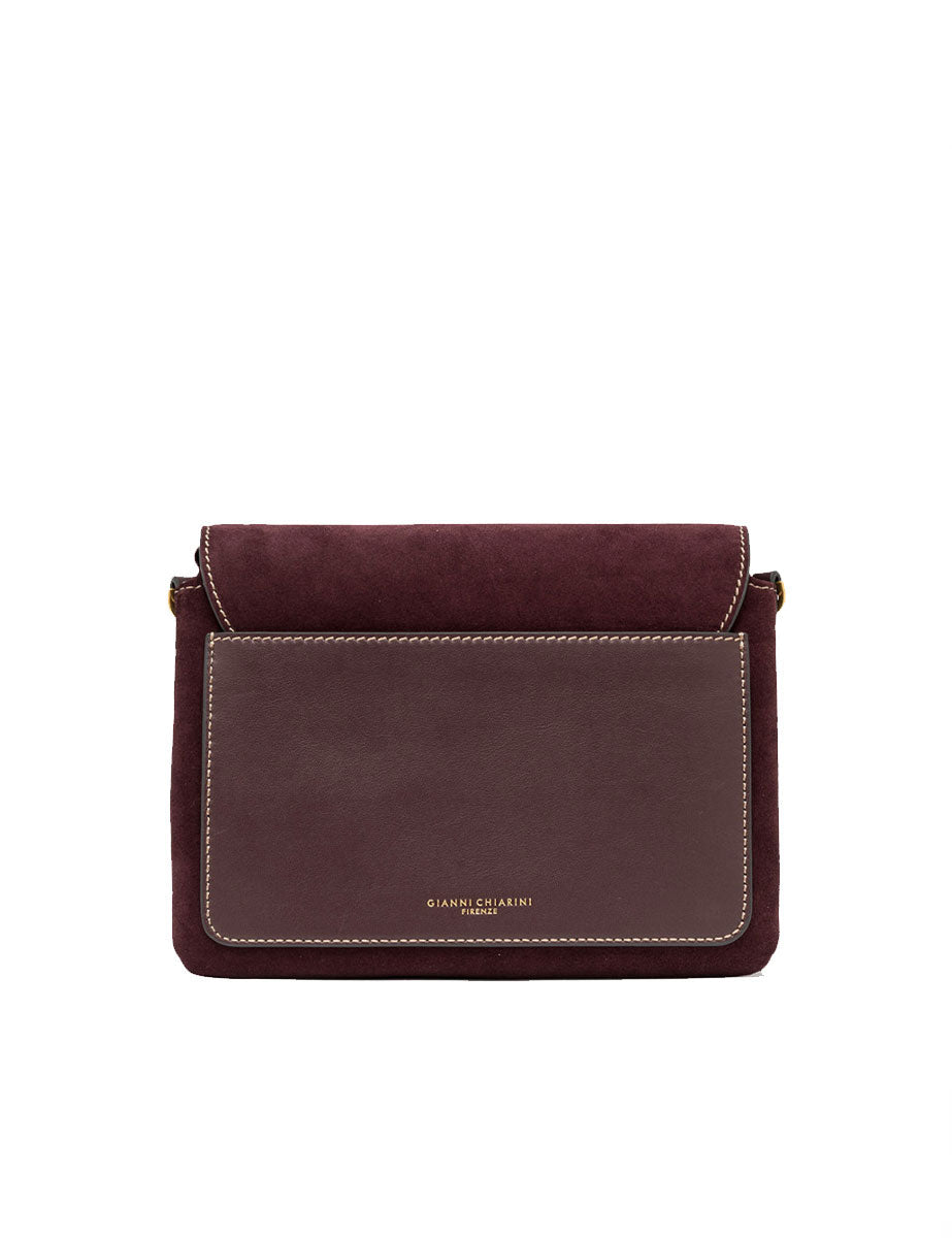 borsa pelle three amarone - gianni chiarini - clutch