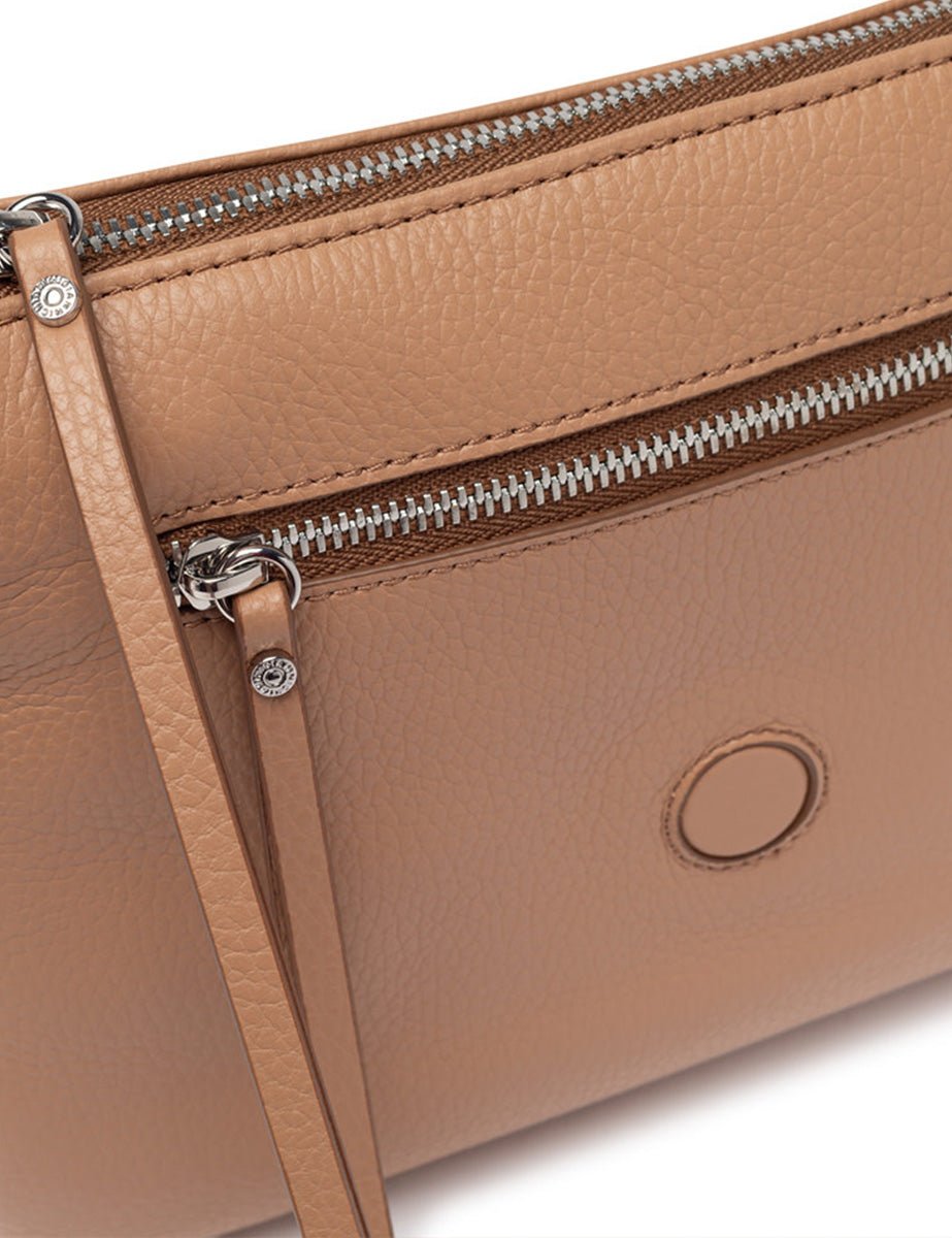 borsa pelle three clay - gianni chiarini - clutch