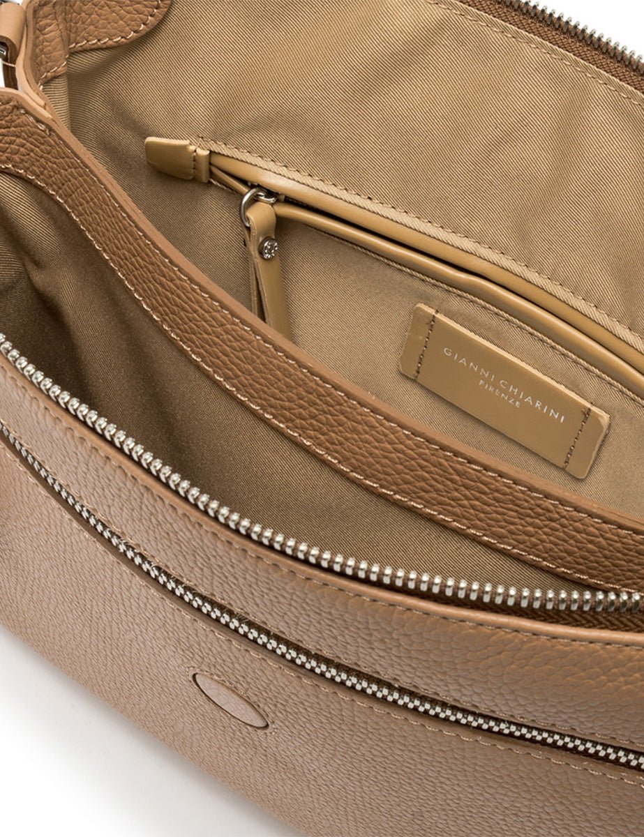 borsa pelle three clay - gianni chiarini - clutch
