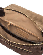 borsa pelle three marrone scuro - gianni chiarini - clutch