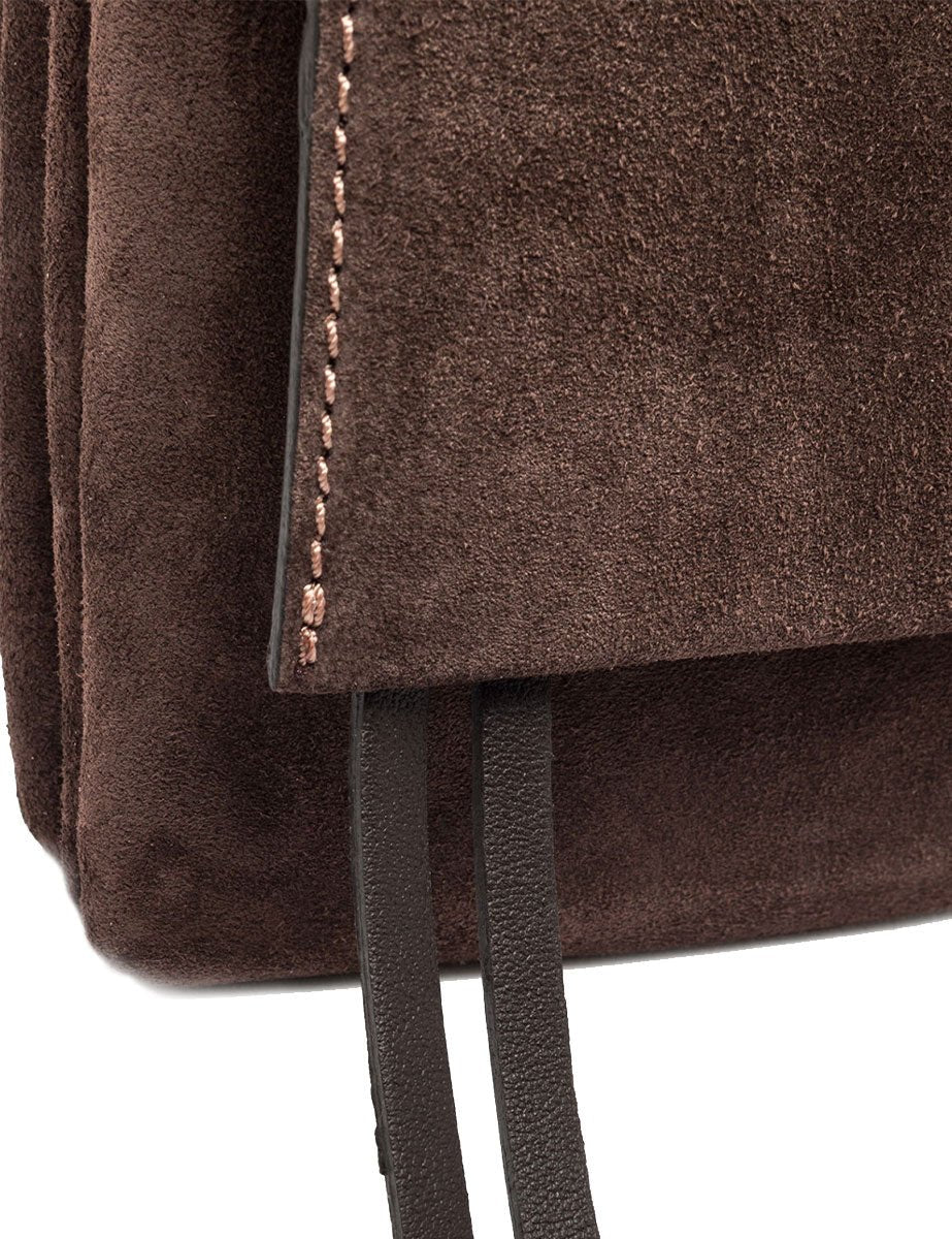 borsa pelle three marrone scuro - gianni chiarini - clutch