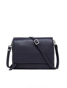 borsa pelle three navy - Frida SRL