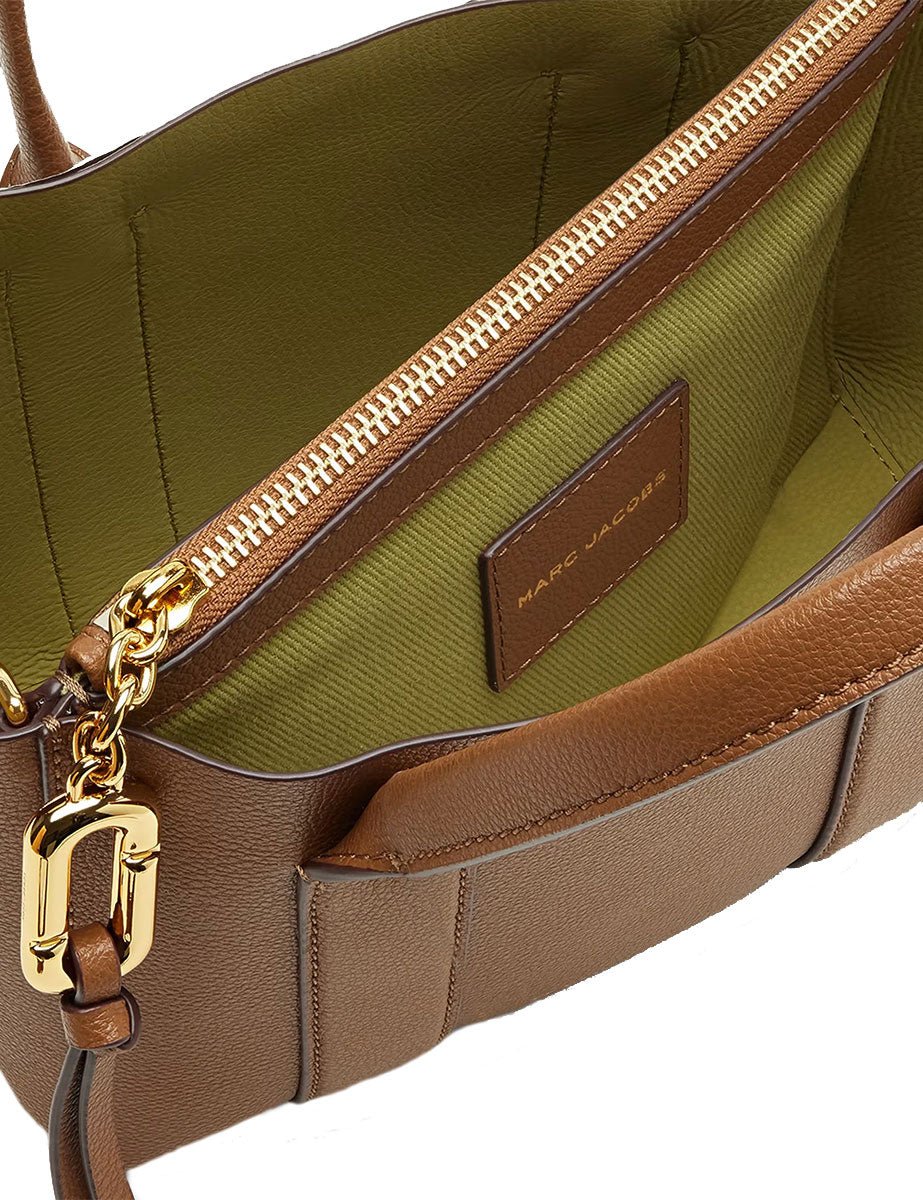 borsa pop j marc small work tote marrone argan - marc jacobs - shopper