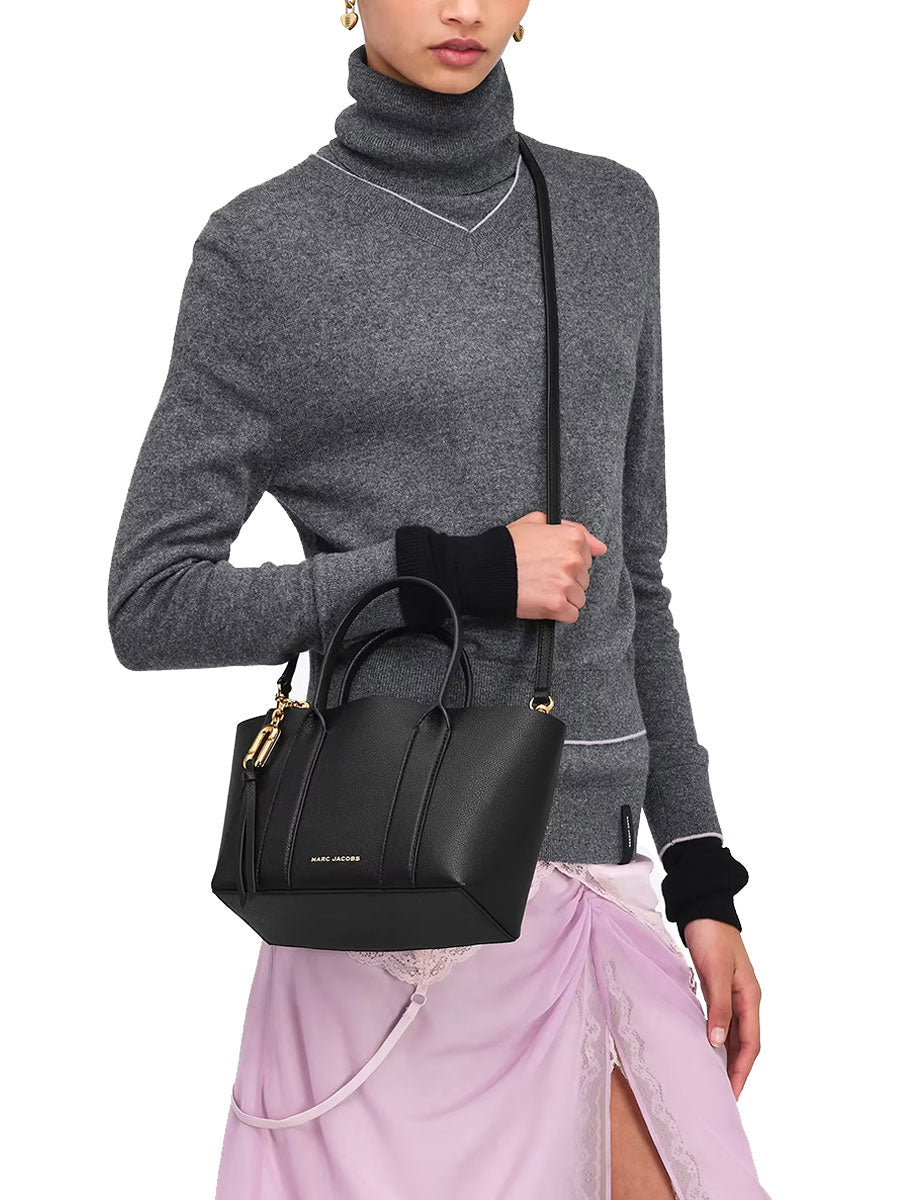 Borsa pop j marc small work tote nero - marc jacobs - shopper
