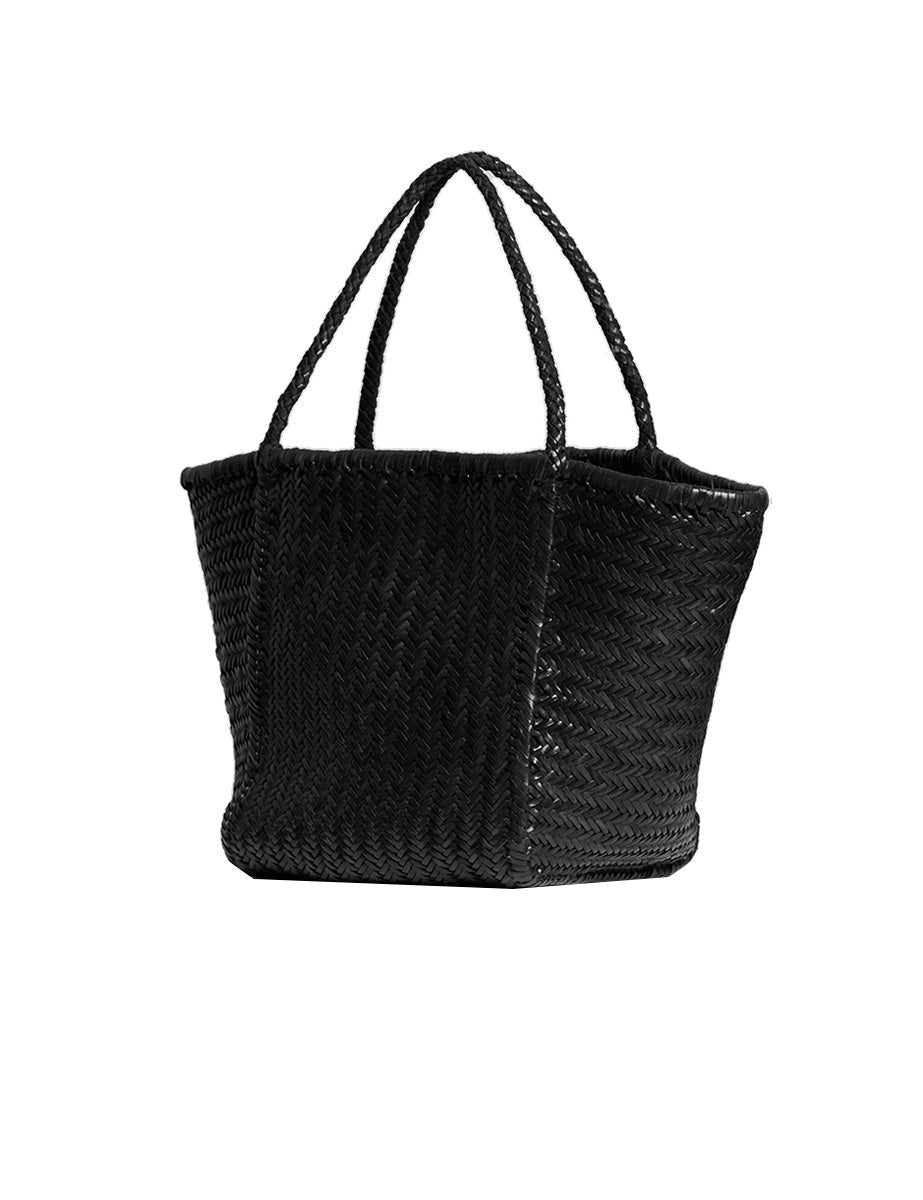 borsa rubens tinta unita nero - vipera - shopper