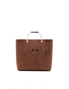 borsa shopper big marrone bruciato - plan c - shopper