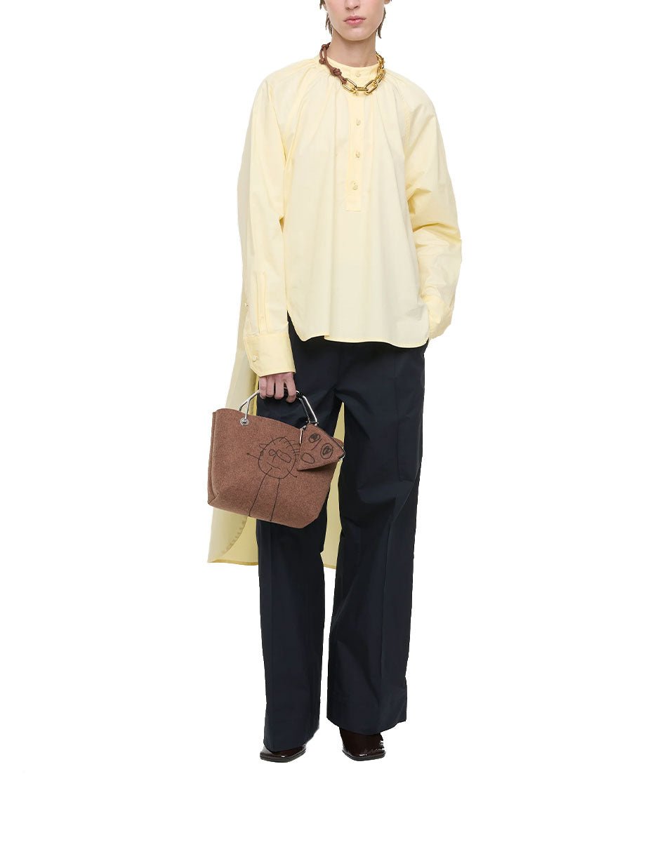borsa shopper small marrone bruciato - plan c - shopper
