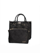 borsa shopper small velluto ricamo black - my best bag - shopper