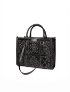 borsa shopper small velluto ricamo black - my best bag - shopper