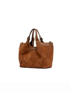 borsa suede dua caramel - gianni chiarini - shopper