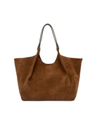 borsa suede dua cognac - gianni chiarini - shopper