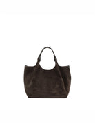 borsa suede dua moka - gianni chiarini - shopper