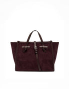 borsa suede marcella amarone - gianni chiarini - shopper