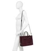 borsa suede marcella amarone - gianni chiarini - shopper