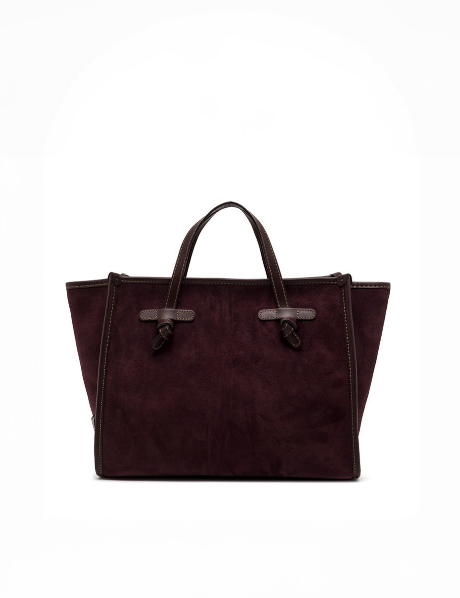 borsa suede marcella amarone - gianni chiarini - shopper