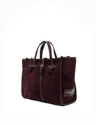 borsa suede marcella amarone - gianni chiarini - shopper