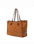 borsa suede marcella cognac - gianni chiarini - shopper