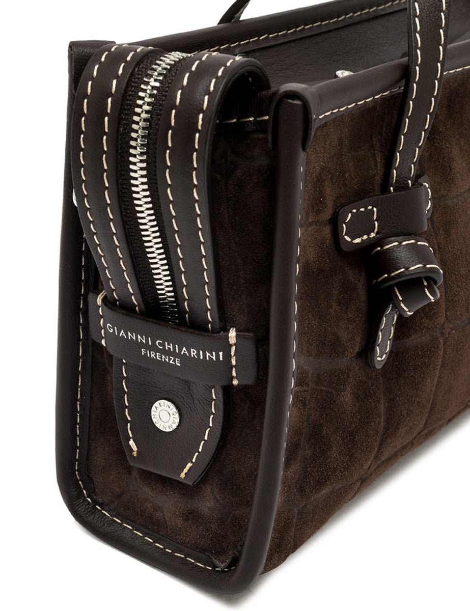 borsa suede marcella espresso - Frida SRL