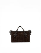 borsa suede marcella espresso - gianni chiarini - shopper
