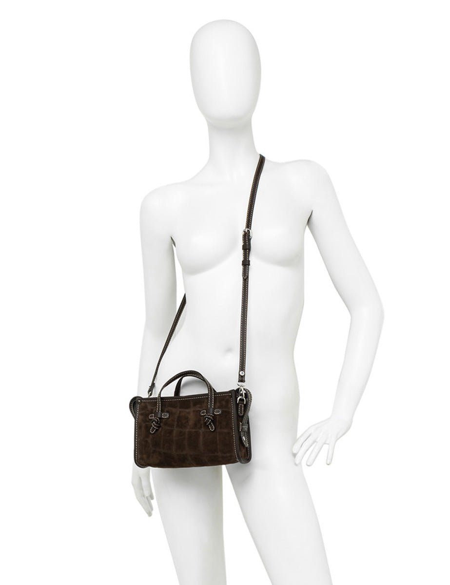 borsa suede marcella espresso - Frida SRL