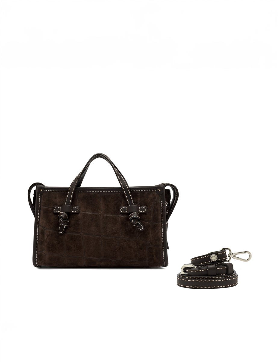 borsa suede marcella espresso - Frida SRL