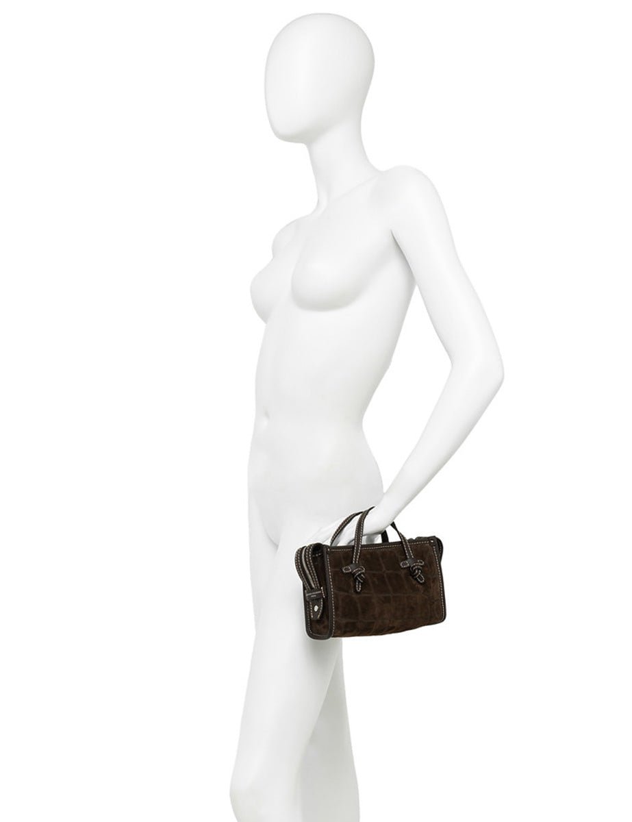 borsa suede marcella espresso - Frida SRL